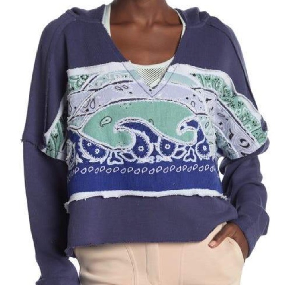 Free People All Time Bandana Sunset Hoodie